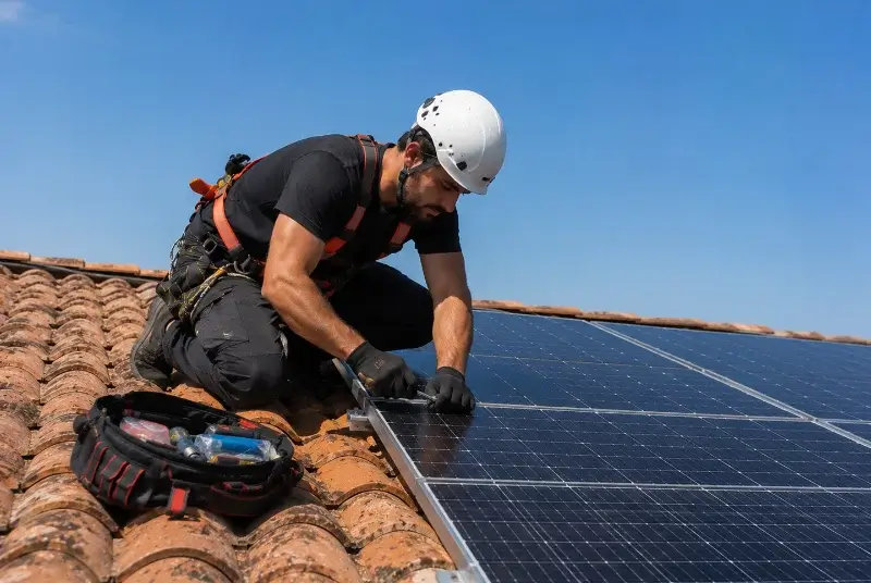 Maintenance et monitoring de panneaux solaires à Précilhon