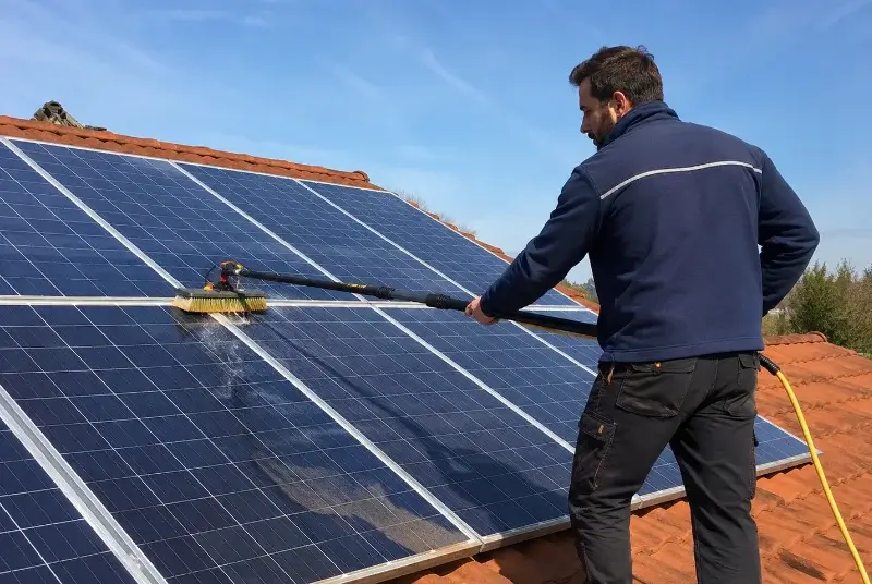 Nettoyage et entretien de panneaux solaires à Précilhon